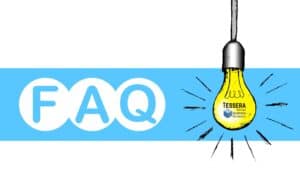FAQ with an idea light bulb