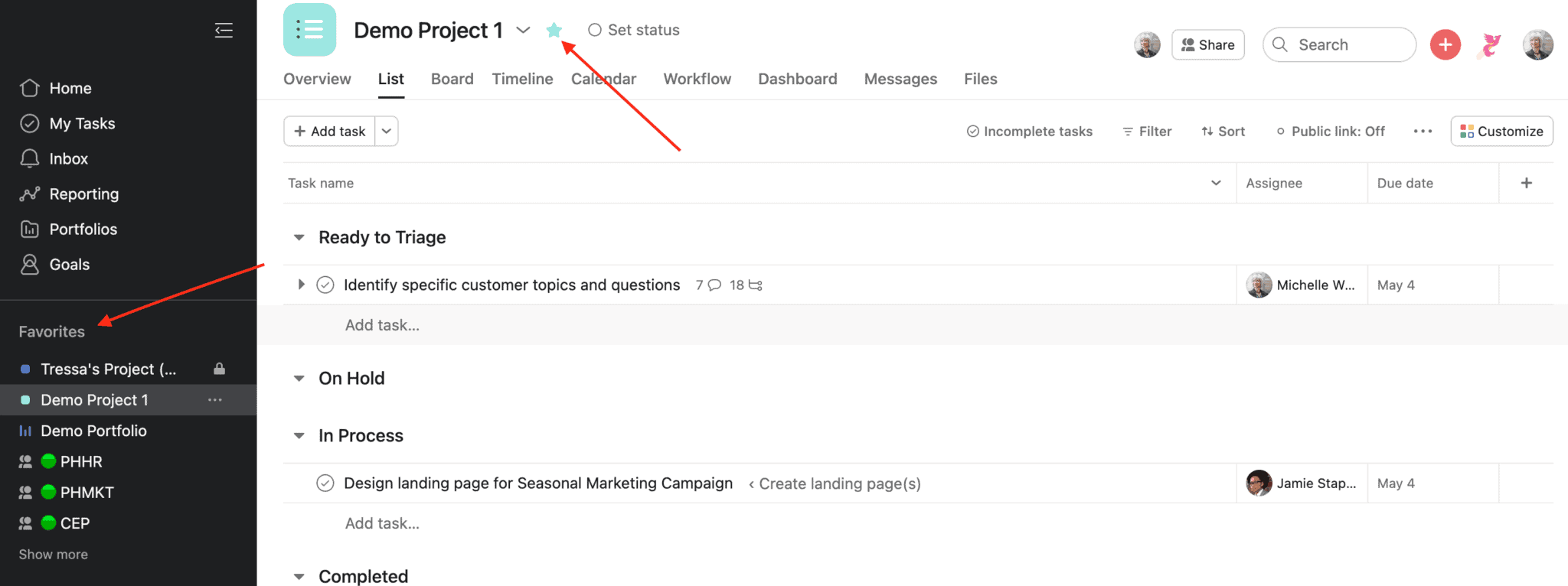 How to Manage Multiple Projects in Asana - Tessera