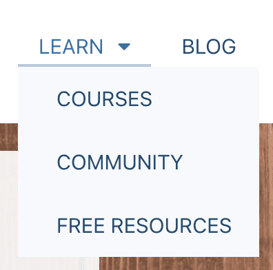 a screenshot of the learning resources available at tesseravbs.com